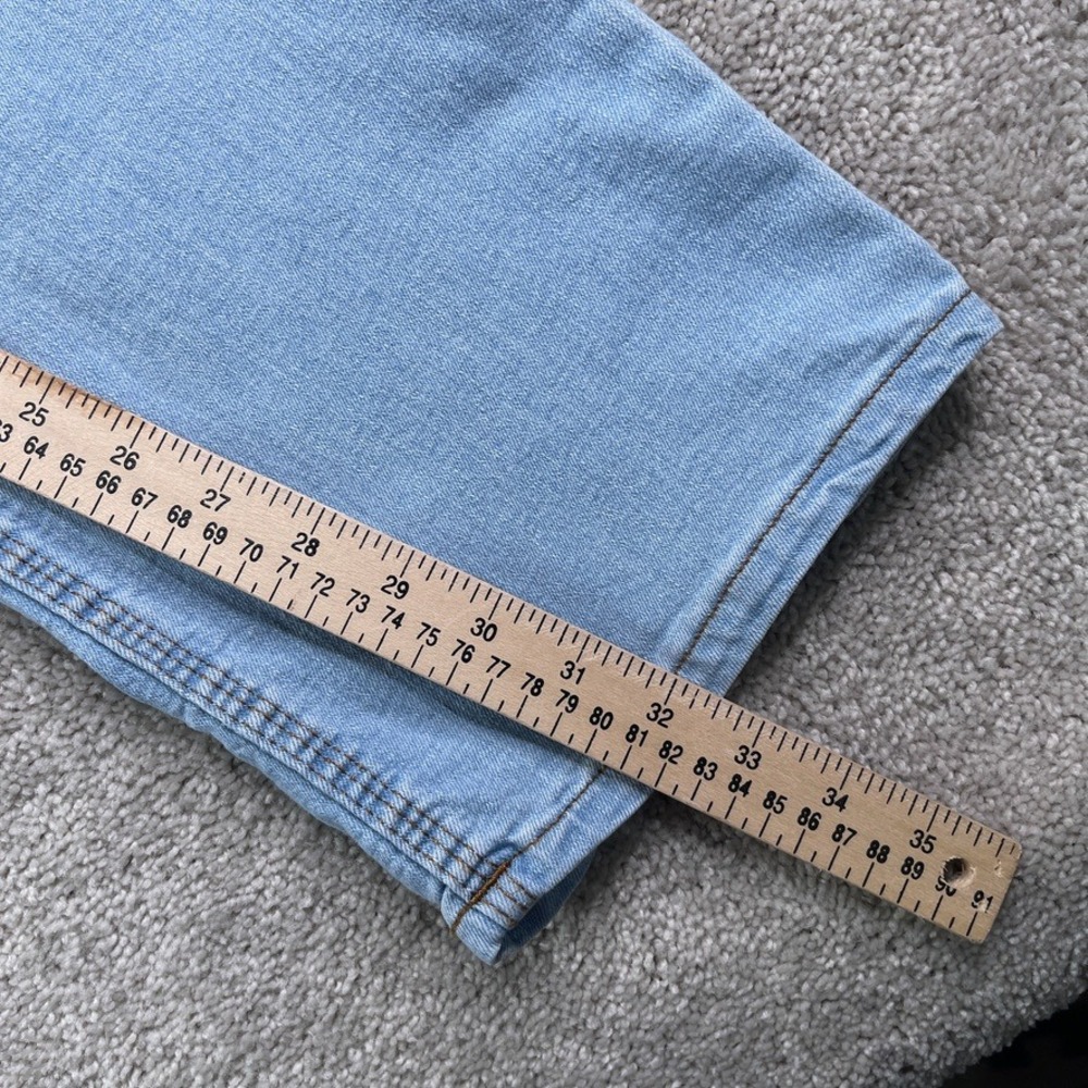 Origin Jeans Mens 38x32 Blue Delta Flex Relaxed Fit Light Wash Stretch Denim USA - Picture 7 of 15